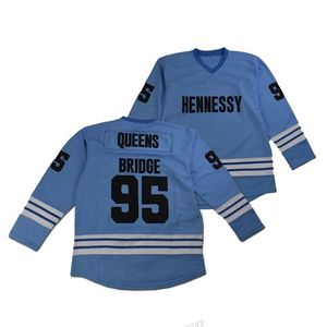 Nikivip Cheap Personalize Wholesale Mobb Deep Prodigy #95 Queens Bridge Hockey Jersey All Stitched Blue Size 2xs-3xl 4xl 5xl 6xl Qualquer número de nome