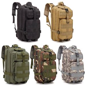 1000d 30L Militär Tactical Assault Ryggsäck Armé Waterproof Bug Outdoors Bag Stor för utomhusvandring Camping Hunting Rucks 220525