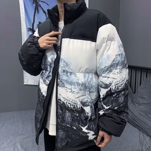 Дизайнер вниз куртки мужчины женщины снежная гора Принт Zipperr Toat Зимние теплые шарики качественные толщины