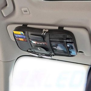 Organizador de carros Sun Visor Acessórios de interiores Automóvel Pocket Truck SUV Bolsa de armazenamento do porta