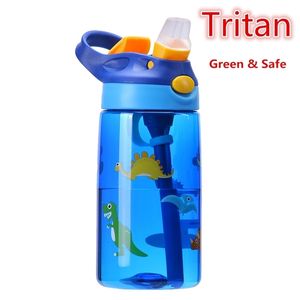 Children Water Bottles Portable Outdoor Safety Tritan A Free Students Girl Birth Gift 480ML Juice Draw Drinking Cup Customized 220706