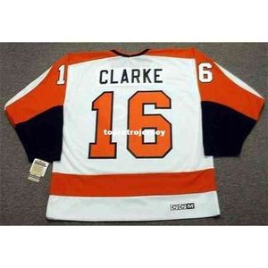 Wholesale bobby clarke for sale - Group buy Mens Throwbacks jerseys Bobby Clarke Ccm Vintage Home Cheap Retro Jersey