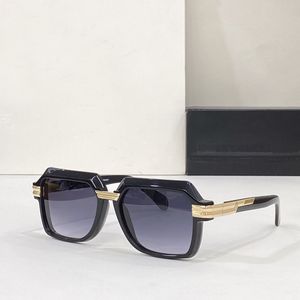 Óculos de sol vintage 8043 preto dourado cinza gradiente pop fumaça masculino tons Sonnenbrille proteção UV400 óculos de alta qualidade com caixa