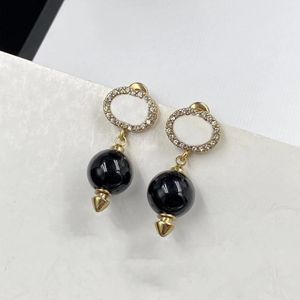 Designer 925 Silver Pin Earrings dangles Gold Charm Earrings for Woman Diamond Shape Earring Fashion Jewelry Supply