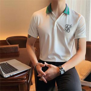 Teenage Shirts оптовых-Мужские футболки летняя печать в лацке с короткими рукавами лучшая пара