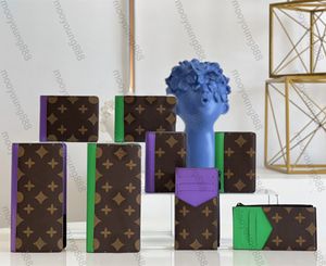 10A L Bag Top Leier Luxuries Designers зеленые кошельки для женщин с настоящим лопаточным кошельком Мужские коричневые цветочные буквы печати стеганая держатель кредитной карты