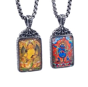 Nuovo acciaio al titanio THANGKA collana con ciondolo cielo nero uomini e donne personalità della moda regalo di gioielli selvaggi