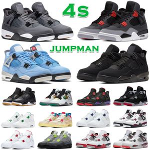 4 4s Basketball Shoes for women men Military Black Oreo UNC black Fire Red Mushroom mens trainers Sports Sneakers