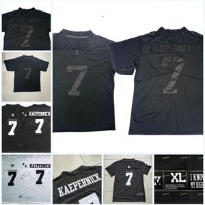 UF Ceomitness 7 Colin Kaepernick IMWITHKAP Jerseys de futebol, estou com camisas de futebol preto WAP White 100% Bordado de alta qualidade pronto para enviar