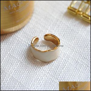 Ленточные кольца ювелирные изделия Южная Корея ins net reme simple dopl Oil Earth Color Chic Меньшинство личность