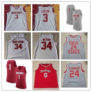 Xflsp Ohio State Buckeyes Stitched College Basketball Jersey Keita Bates-Diop Jim Jackson D'Angelo Russell Aaron Craft Kam Williams Trevor