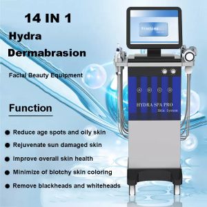 多機能美容装備14 in 1 Hydro酸素ハイドロダーマブレーションハイドロフェイシャルマシンマイクロダーマブレーション皮膚剥離Aqua Peel Hydrofacials Device