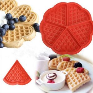 Wholesale silicone cake mould set for sale - Group buy Baking Moulds Even Flower Waffle Makers Silicone Cake Mould Bakeware Set Nonstick Mold Muffin