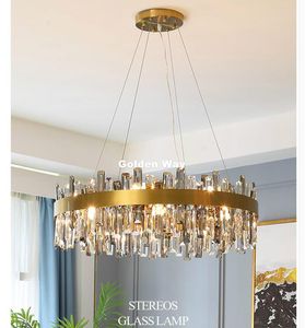 Pendant Lamps Modern Lights Crystal Living Room Indoor Lighting Nordic Smokey Hanging Lamp For Dining Kitchen Decorative PendantsPendant