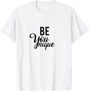 T-shirts är du-unik - för kvinnor män, motiverande citat, citat T-shirt