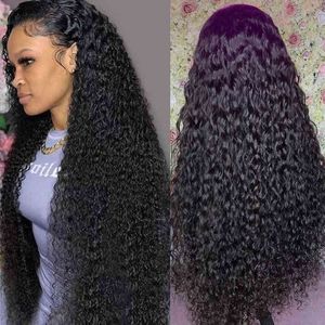 NXY Hair Wigs Lace Completa Curly Human 4x4 5x5 Fechamento 13x4 360 HD Onda profunda frontal 13x6 Frente de água 220609