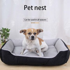 Pet Cat Bed Dog Bed Kennel pet mat Teddy small medium and large dog supplies bed dog house cat nest four seasons common 210401