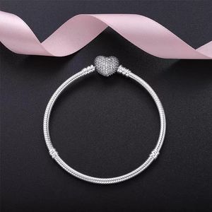 Party Favor Hochwertiges, authentisches, silberfarbenes Schlangenketten-Feinarmband, passend für europäische Charm-Armbänder für Frauen, DIY-Schmuckherstellung