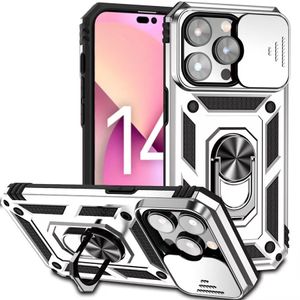 Custodie antiurto Heave Duty Hybrid 360 Full Protection Camera Cover Armatura Custodia per iPhone 14 13 12 11 Pro Max XR XS 7 8 Plus Supporto per anello dito