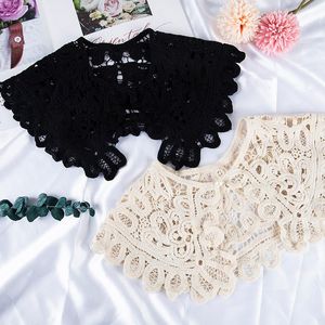 Hollow Crochet Lace Detachable Tie Collar Shawl O-neck Doll False Shirt Women