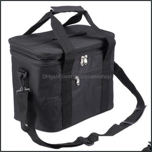 Wholesale picnic bags coolers resale online - Insated Thermal Cooler Picnic Bag Large Collapsible Tote Lunch Box Soft Drinks Storage With Tableware Pocket Waterproof Drop Delivery B