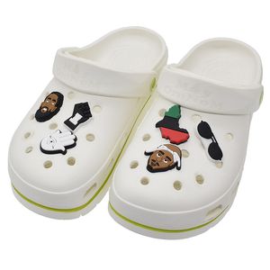 Black Girls Magic Shoe Charms Blacks Pantera PVC Crocs Charms Decorações de batom Croc Sapatos para crianças Presentes de festa