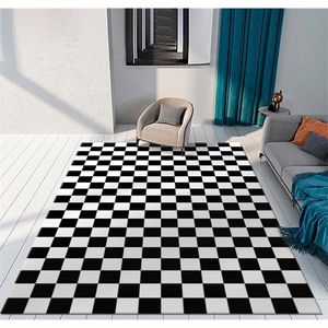 Colorido xadrez xadrez marroquino quarto tapete anti-esquili tats de entrada tapetes de cabeceira doméstica tapetes de cabeceira de sacada tapete de sacada 220511