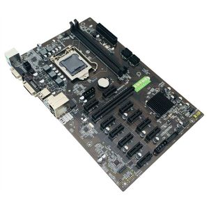 Motherboards B250 BTC Bergbaumaschine Motherboard 12 PCI-E16X Grafikkarte LGA 1151 DDR4 SATA3.0 Unterstützung VGA DVI für Miner Dropship