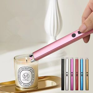 Electric Arc BBQ Lighter USB Windproof Flameless Plasma Ignition Long Kitchen Lighters Gas Lighter For Candle