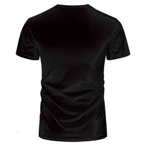 メンズTシャツ夏の半袖ストリートウェアフェイクスーツ3Dシャツファッション面白いUxedo弓IEプリント男性シャツUNNY W220426