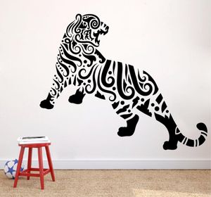 Wall Stickers Art Sticker Floral Tigar Decoration Removeable Poster Animal Tribal Mural Modern Decal LY137