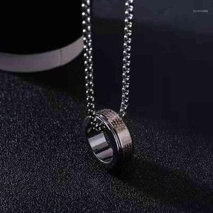 Titanium Steel Hip Hop Necklace Sweater Chain Pendant