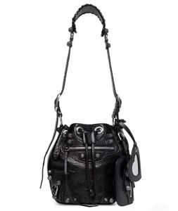 Luxury Top Handle City Bag Women Handbags Crossbody Motorcycle Bucket Bags Vintage Leather Fashion Shoulder Bags