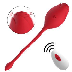 Rose Toys Palline Kegel in silicone Telecomando senza fili per stringere la vescica Esercizi per il pavimento pelvico sexy per le donne