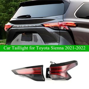 Car Dynamic Turn Signal Tail Light Assembly for Toyota Sienna LED Taillight 2021-2022 Rear Brake Reverse Fog Lamp Auto Accessories