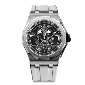 Nowy słynny zegarek mężczyzn 42 mm Wysokiej klasy funkcjonalny zegarek Hollow Out Mechanical Business Luksus