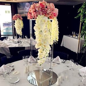 Wedding Banquet Party Table Decoration Centerpieces Clear Acrylic Flower Rack Hotel Western Restaurant Decorative Frame 10PCS