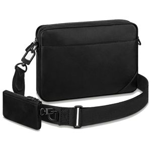 Embossing Cross Body Bag 3 -delige in luxe designer tassen Fashion Gray Black 2 Colors Messenger Bags Handtas voor mannen