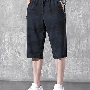 Summer Black Camouflage Breeches Shorts Men Sportswear Breathable Quick Dry Nylon Silk Short Male Loose Casual Sweatshorts 8XL 220714
