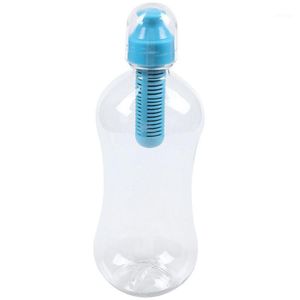 Outdoor Water Bobble Hydration Filter Bottle Filtered Drinking, Blue