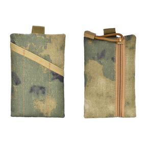 DHL100PCS -mynt Purses Women Men Portable Camouflage EDC Sundries Bag Multifunktionell vattentät verktygslagringsväska