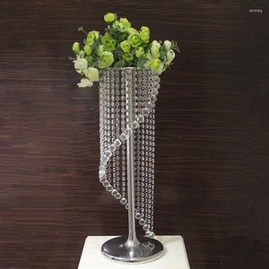 Party Decoration Wedding Candlestick Gold / Silver Dining Table Center Flower Frame Celebration Road Guide TablParty