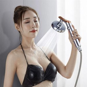 Japanesestyle Pressurized Shaking Head Shower Multisped OneButton Water Stop Munstycke Big Water Dusch Dusch Head 200925