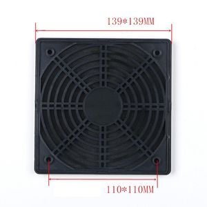 Охлаждения вентиляторов Черная пластиковая пылепроницаемая сеть для 13,5 см охлаждающий вентилятор компьютер игры ATX MATX ITX 135 мм Cooler Easy Clean Grille 135x135 мм MES