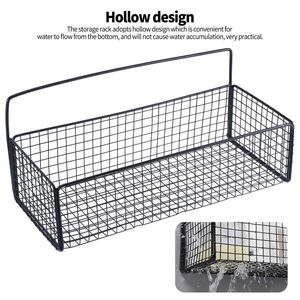 Haken Schienen 1pc Hängende Regal Lagerung Eisen Schrank Schrank Schreibtisch Mesh Korb Bücherregal Rack Organizer Für Home Küche badezimmerHaken