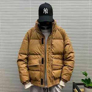 Het försäljning 2023 harajuku herrparkas varmt tjockare modeklocka överdimensionerad vinter casual jacka manlig streetwear hip hop down coat parkas