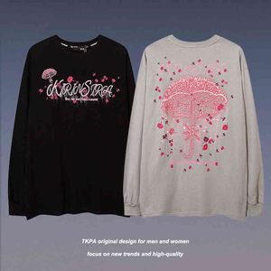 Tkpa National Fashion Maglione stampato personalizzato hip-hop per uomini e donne Amanti della maglietta a maniche lunghe larghe
