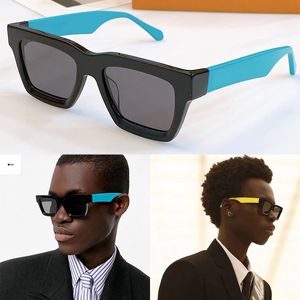 Новые мужские и женские поп -солнцезащитные очки Z1555E Classic Simple Generous Temple Temple Color выделяет модное смысл для отдыха ультрафиолетовой защиты с оригинальной коробкой