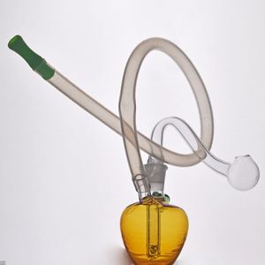 Fumando por atacado mais novo Apple Hookah Glass Bongs Bongs Dab Plata