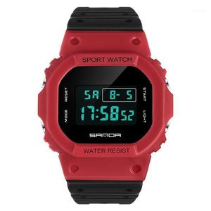 Wristwatches Sport Wrist Watch Wonmen Gshock Army Wristwatch Dual Display Watches For Men Clock Male Outdoor Waterproof Hours